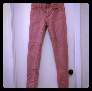Uniqlo Jeans Skinny Fit Color 30x34 Red Pink